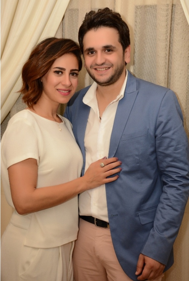 مصطفى خاطر وزوجته