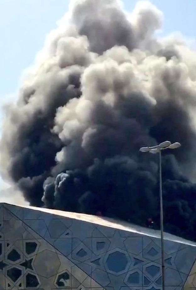 حريق في دار الاوبرا في الكويت