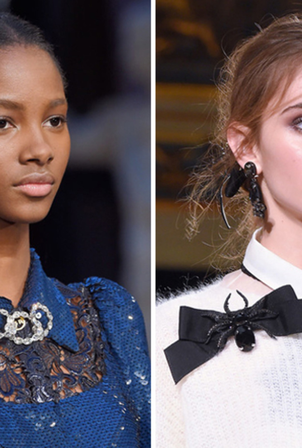 اكسسوارات يدوية من البروش مع الحبيبات البراقة