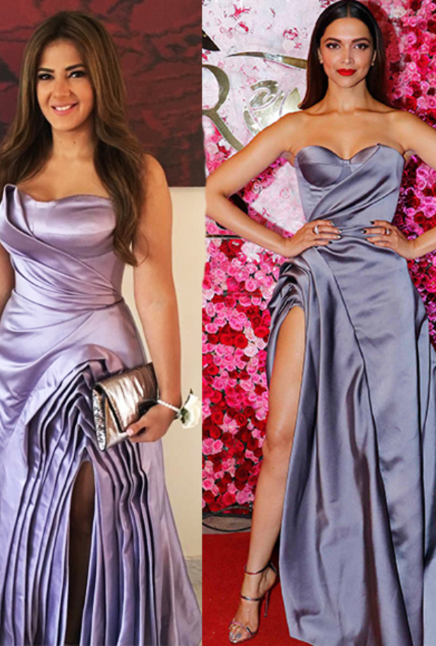  ديبيكا بادكون ترتدي فستان دنيا سمير غانم الأصلي