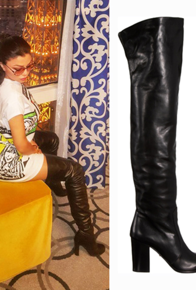 هيفاء وهبي نسيت ارتداء البنطلون مع هذا الحذاء