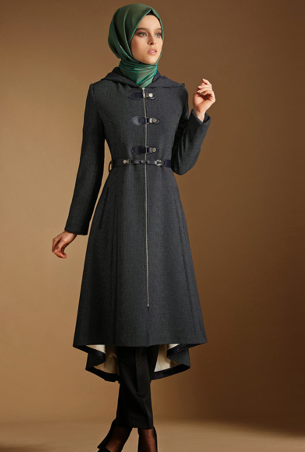 احدث ملابس المحجبات مع المعاطف الاسنثنائية
