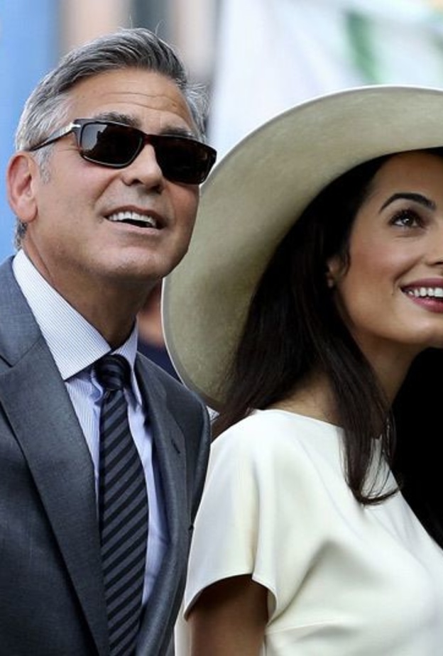 جورج وأمل كلوني 