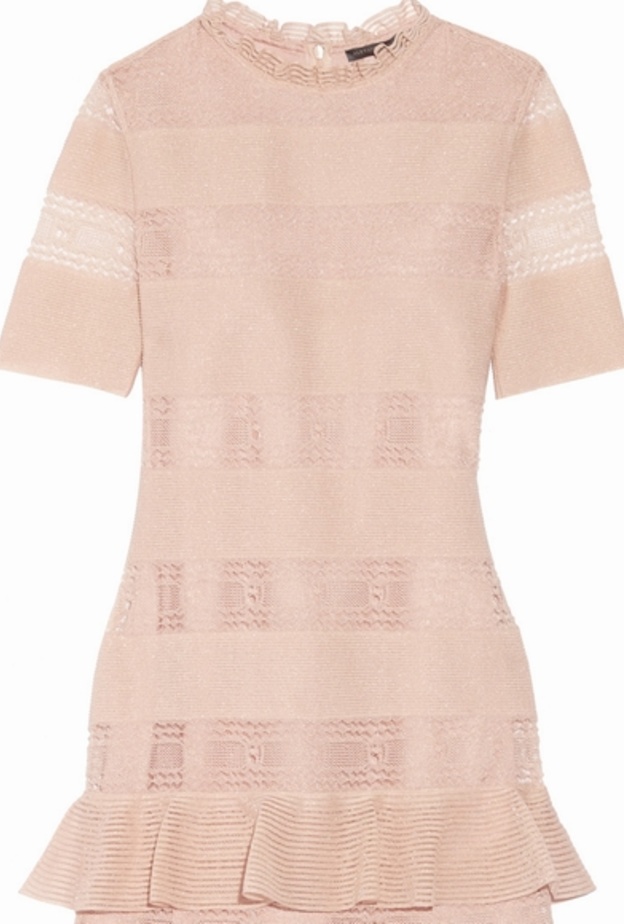 Alexander McQueen فستان من الدانتيل من