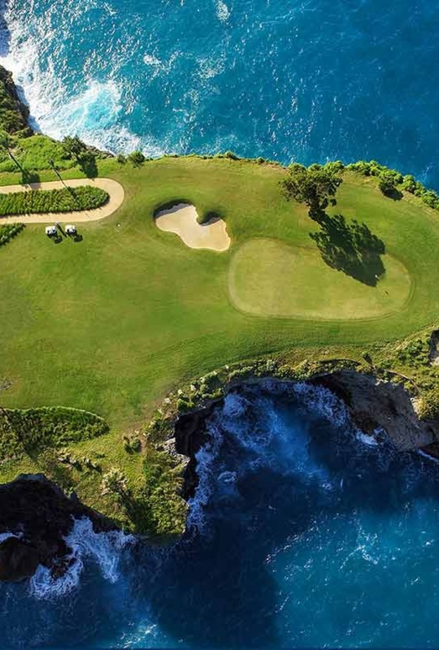 Amanera  ملعب الغولف في بلايا غراندي PLAYA GRANDE  - منظر علوي 