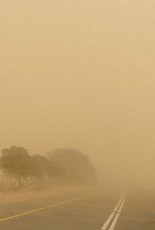 الإنذار المبكرللأرصاد السعودية حذر من الرياح المثيرة للأتربة في ينبع