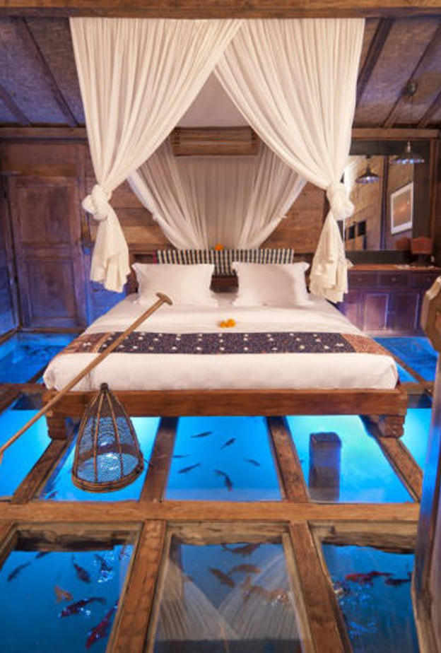 Bambu Indah, Bali, Indonesia -غرفة النوم