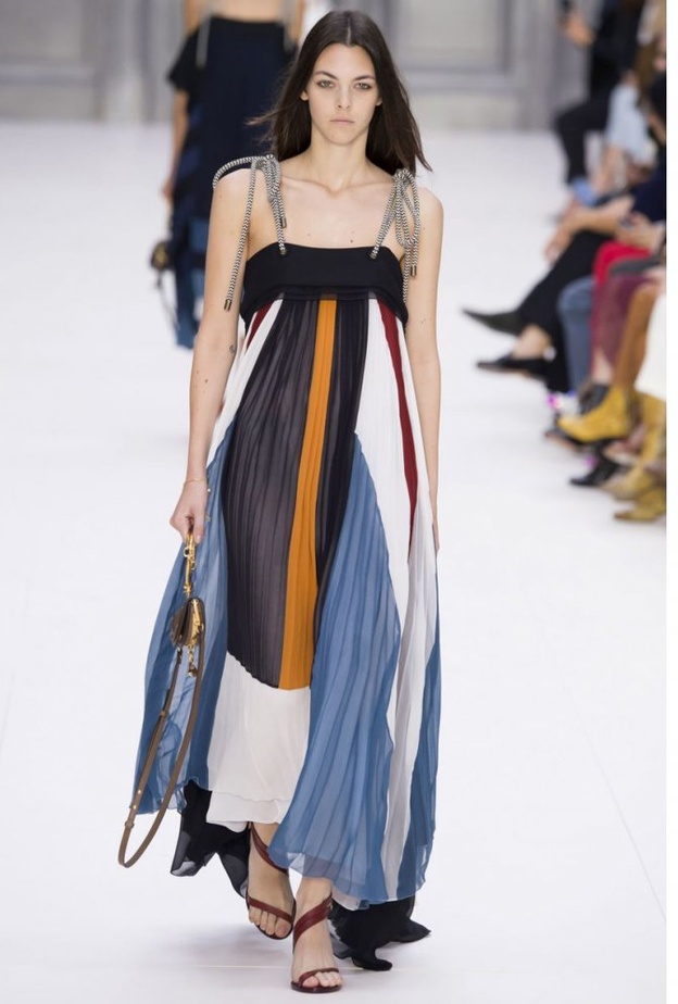 Chanel فستان معرق للحوامل من