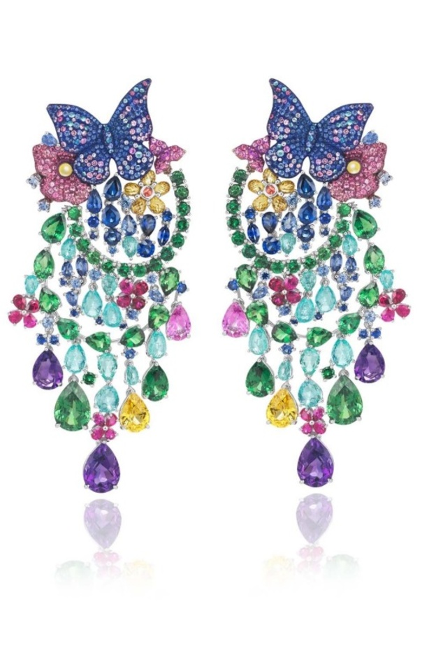 اقراط احجار كريمة من شوبارد 