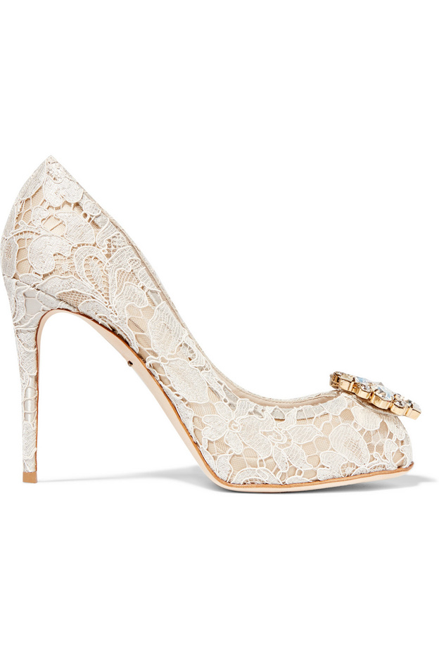 Dolce & Gabbana حذاء من الدانتيل