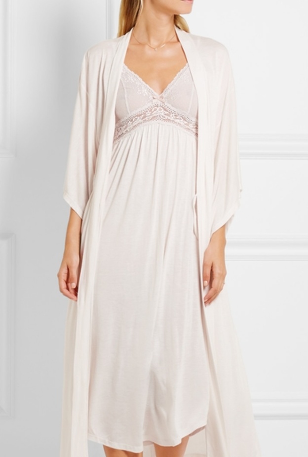 Eberjey  قميص نوم مع روب ناعم للعروس من