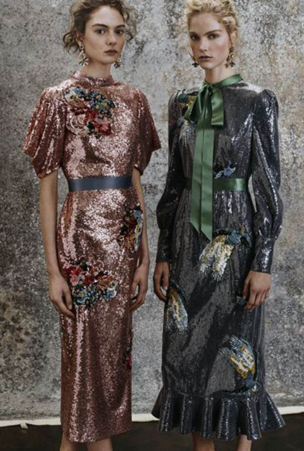 Monique Lhuillier من مجموعة ما قبل خريف ٢٠١٧ 