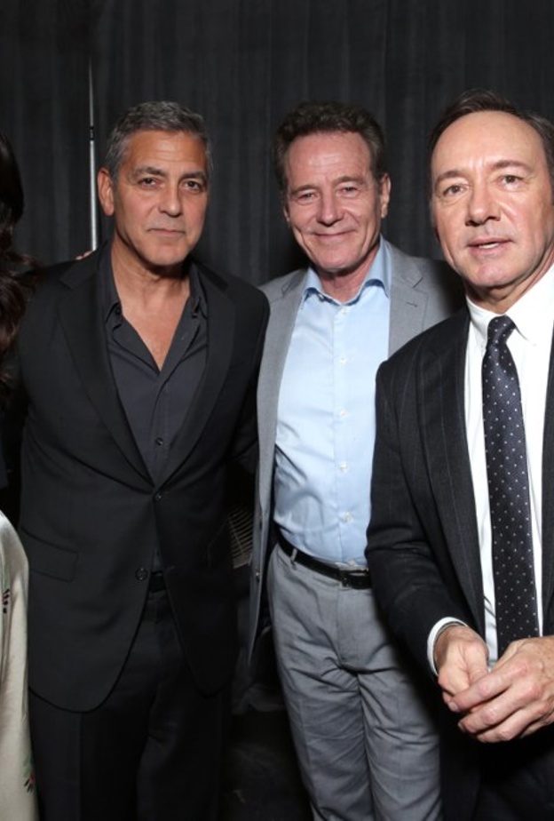 كيفين سبيسي وبرايان كرانستون وجورج وأمل كلوني