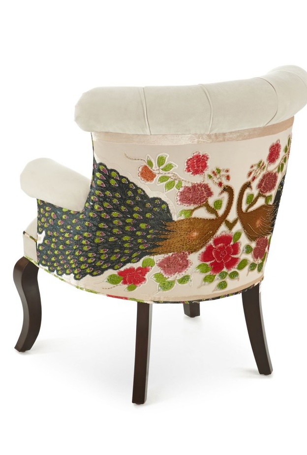 Haute House Cream Peacock Chair