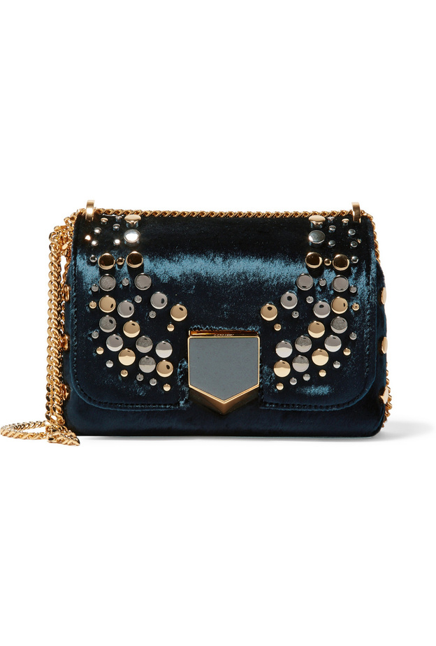 Jimmy Choo شنطة يد من المخمل من