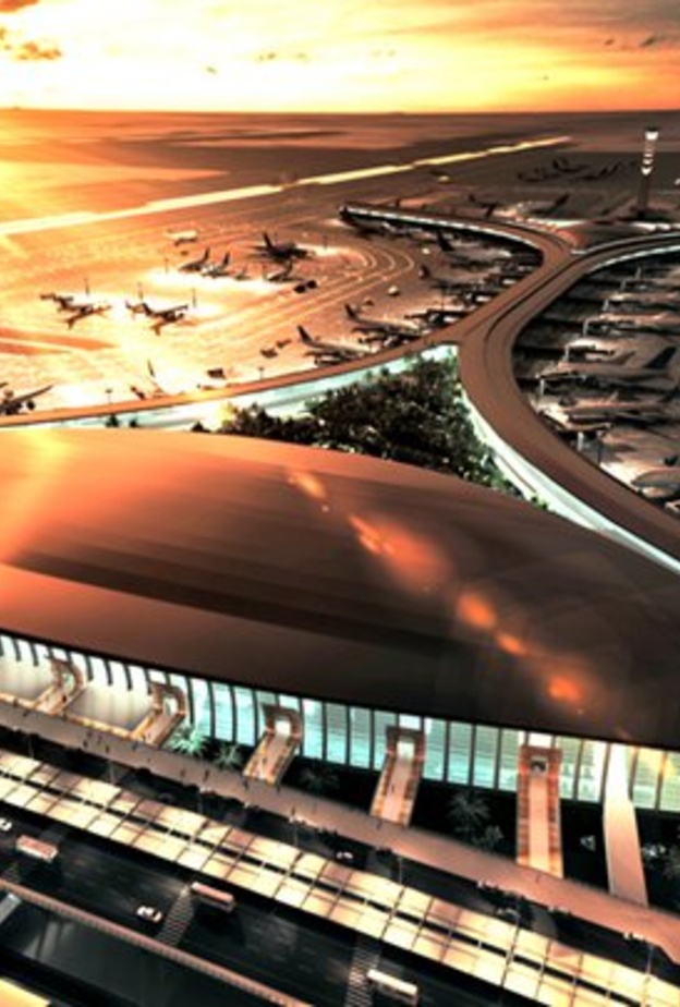 صورة لتصميم مطار الملك عبدالعزيز الدولي الجديد 
