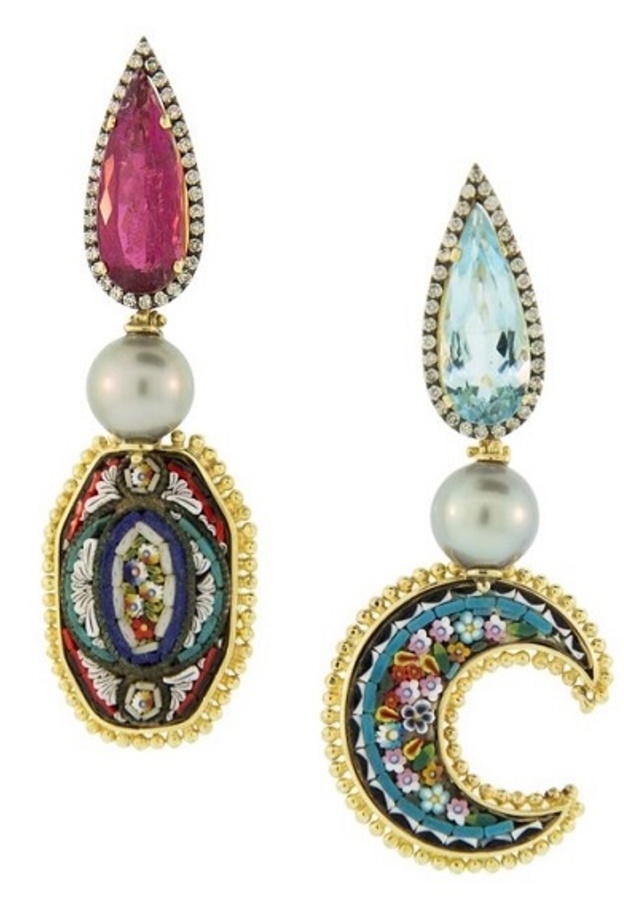 اقراط بلمسة شرقية تناسب قفطان رمضان من تصميم Silvia Furmanovich