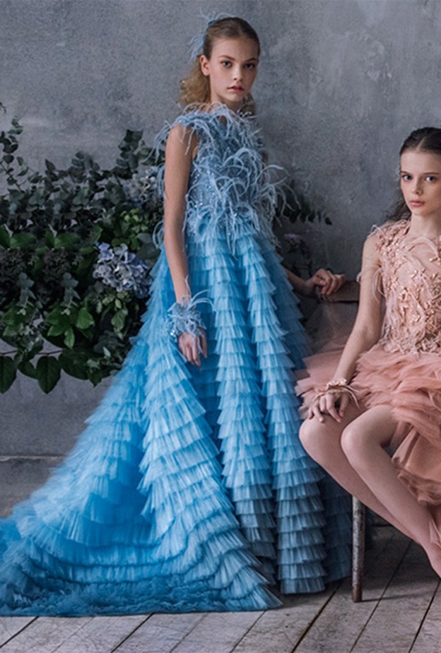 Mischka Aoki فساتين سهرة للصغيرات من