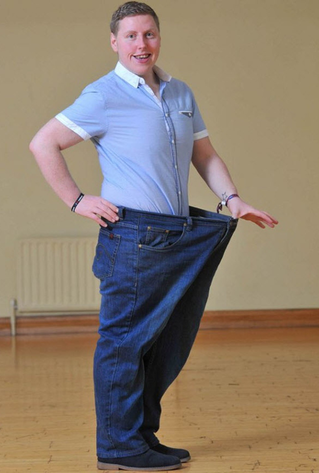 بول موري بعدما خسر حوالي 42 كيلوغراماً من وزنه