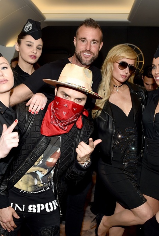 PHILIPP PLEIN, PARIS HILTON AND ALEC MONOPOLY
