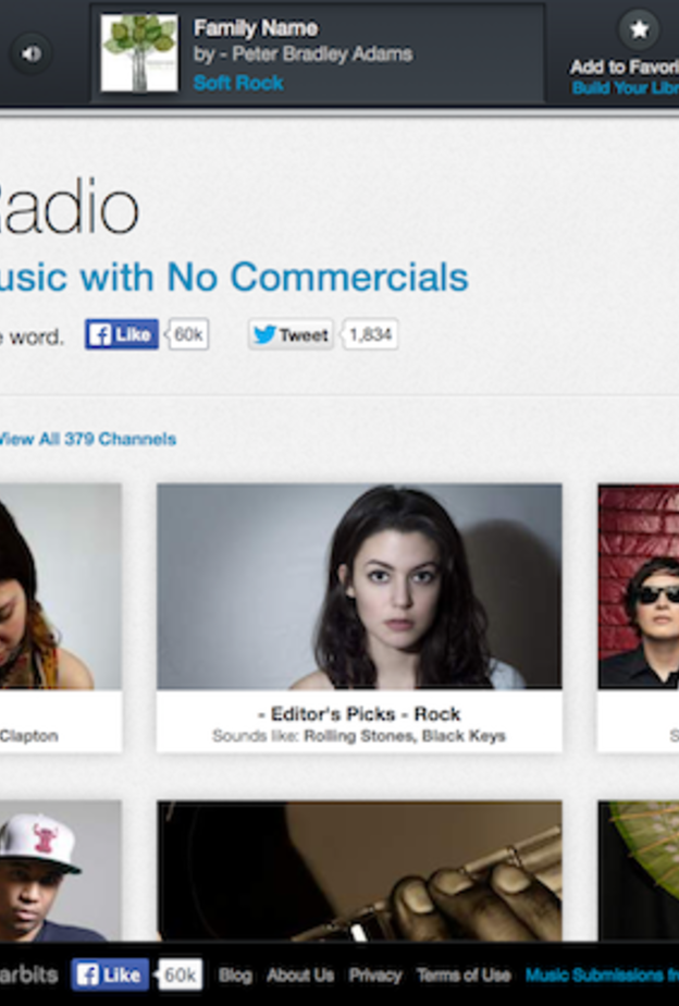 Earbits  للاستماع إلى الموسيقى بشكلٍ مجاني وبدون إعلانات..