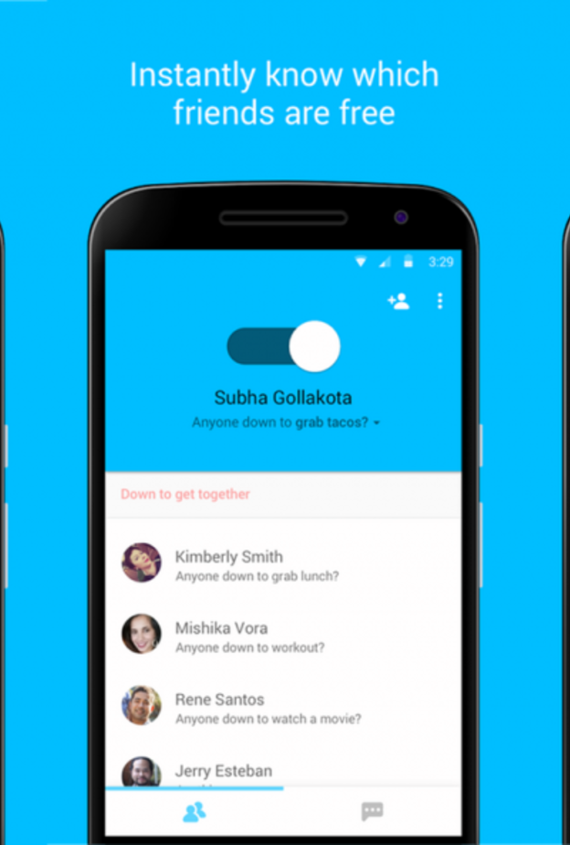 Who’s Down لتحديد اللقاءات بين الأصدقاء المتفرغين..