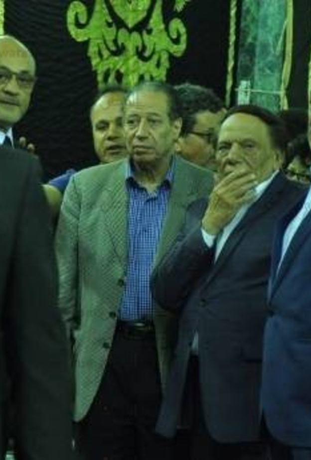 عادل إمام في مراسم العزاء