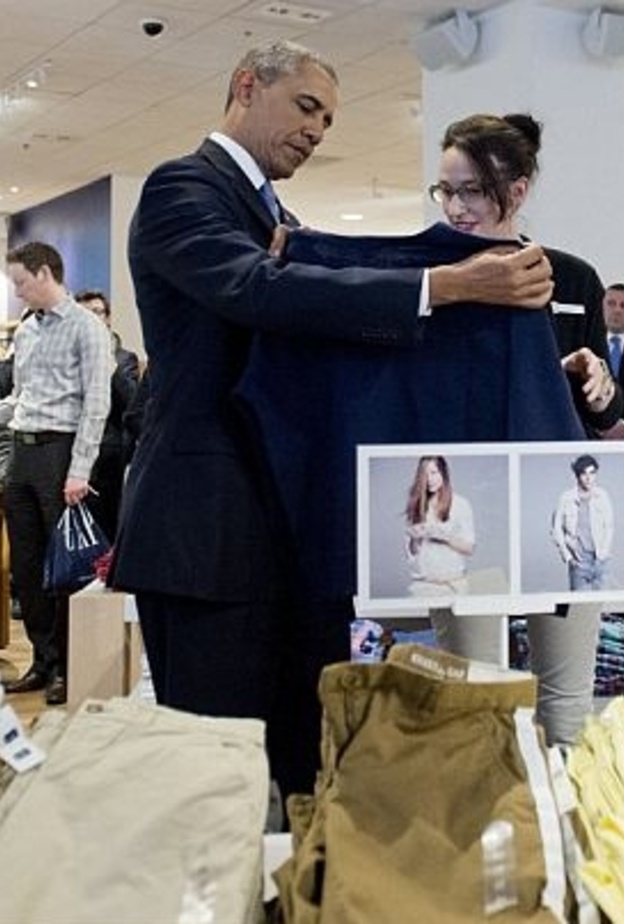 أوباما يتوسق بمنتهى المتعة