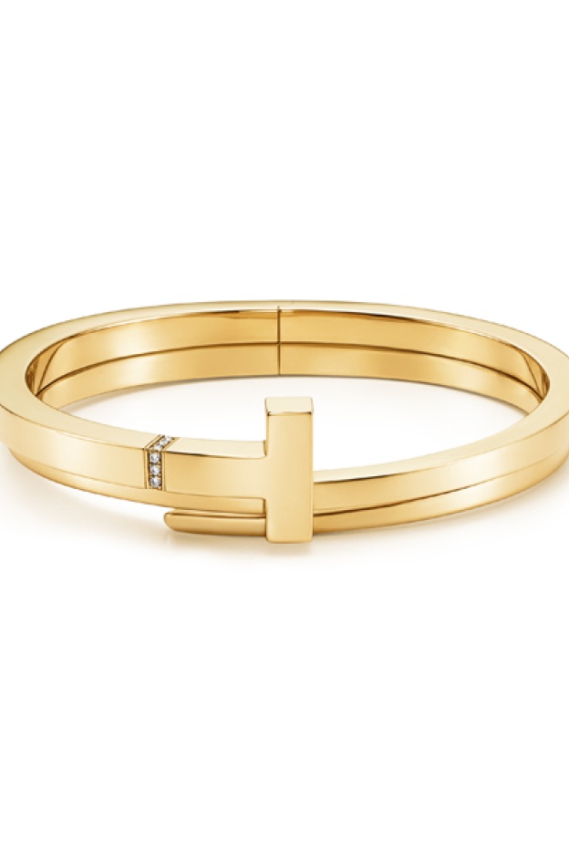 Tiffany T Wrap بالذهب الأصفر