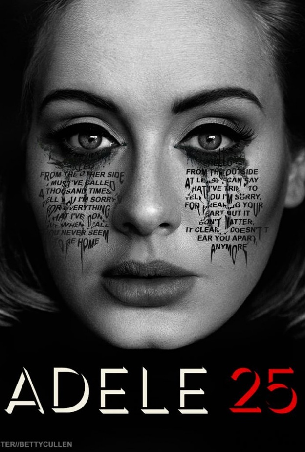 بوستر ألبوم 25 لأديل