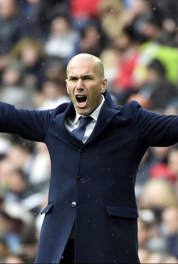 فرحة زيدان بالمباراه