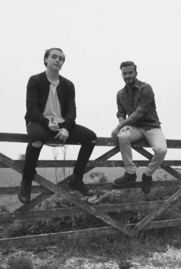 ديفيد وابنه الاكبر بروكلين