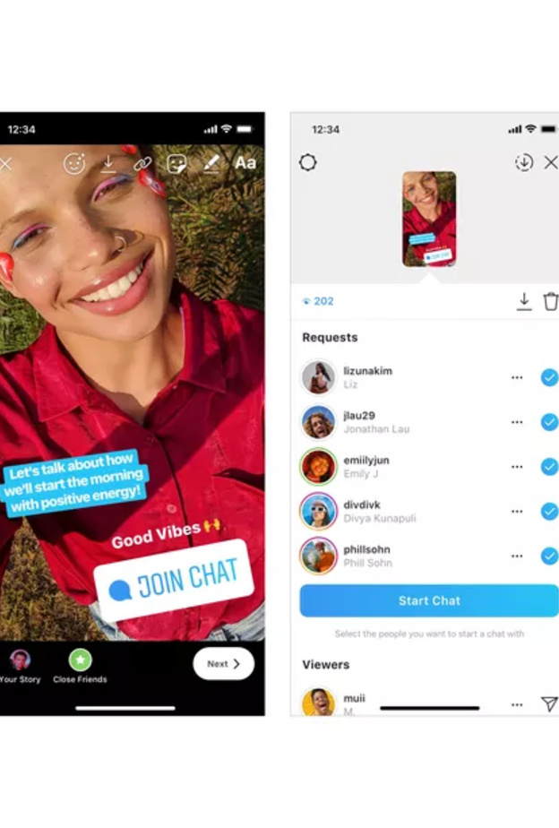 انستقرام تطلق ملصق chat sticker الذي يتيح الانضمام إلى المحادثة الجماعية!