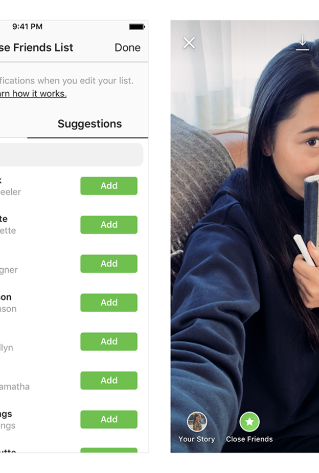 جديد انستقرام : ميزة مشاركة الستوريز مع الأصدقاء المقربين