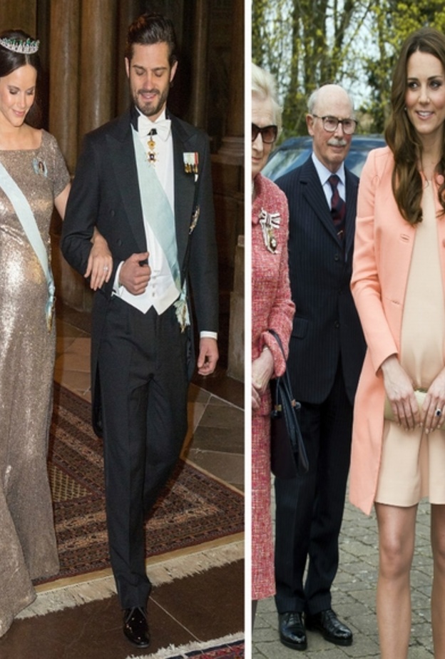 إطلالات سيدات العائلات الملكية في فترة الحمل