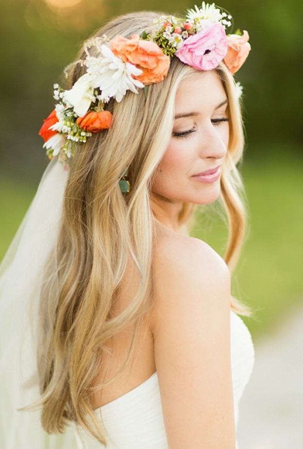 اطلالة بسيطة مع الشعر المفرود