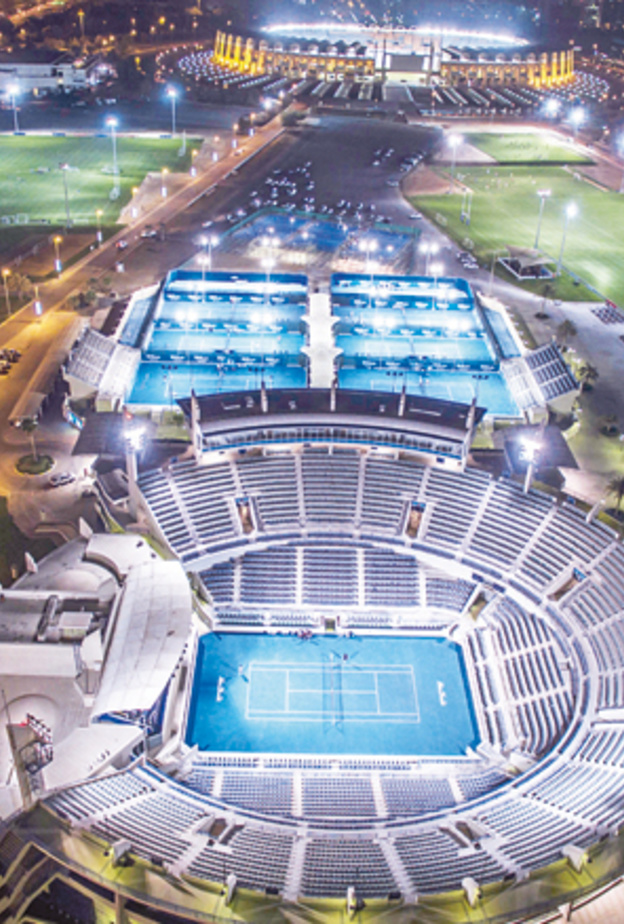 مدينة زايد الرياضية تكتسي بوشاح المحبة والسلام استعدادا "للقداس التاريخي"