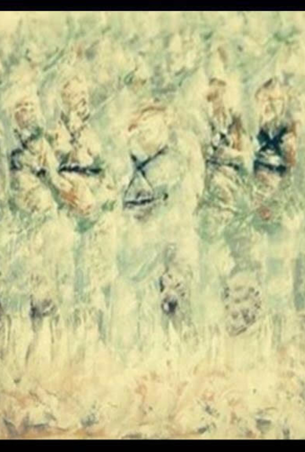 لوحة رقص للفنانة السعودية