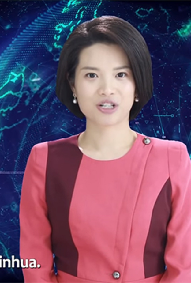 شينخوا الصينية تقدم مذيعة أخبار روبوت عبر تقنية الذكاء الاصطناعي