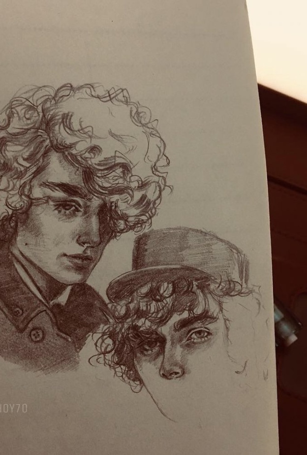  احدى رسومات الفنانه مها هزاع