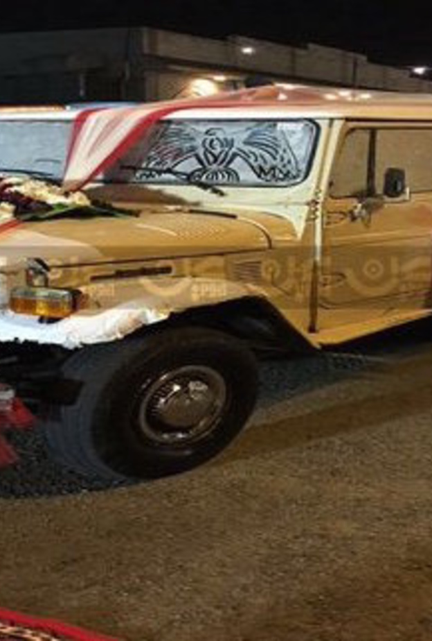 السيارة بعد تزينيها 