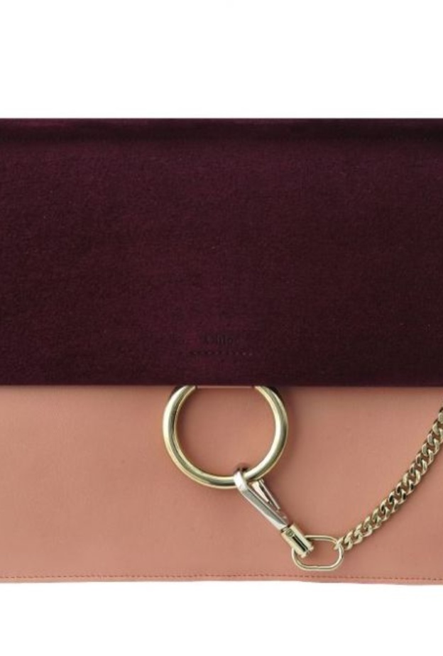 حقيبة Faye باللون الزهري والبنفسجي الغامق