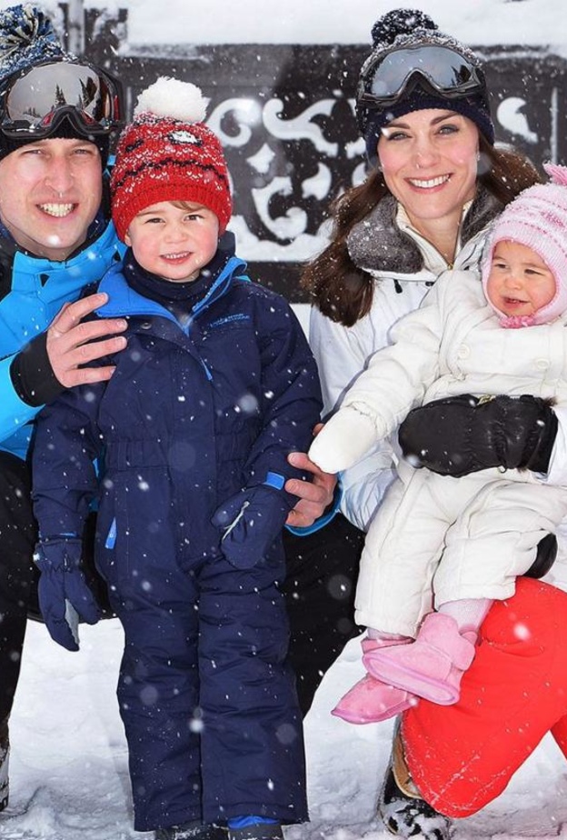 دوق ودوقة كمبريدج اصطحبا طفليهما إلى عطلة التزلج الأولى لهما في هذا العام