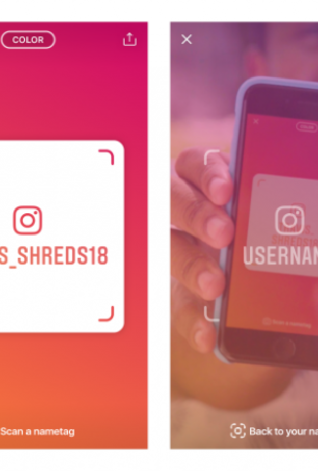 Nametag .. ميزة الوصول السريع للأصدقاء في انستقرام