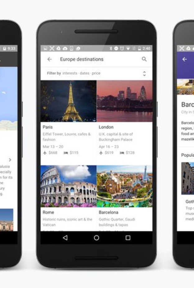 الوجهات .. ميزة جديدة في جوجل لتخطيط العطلات