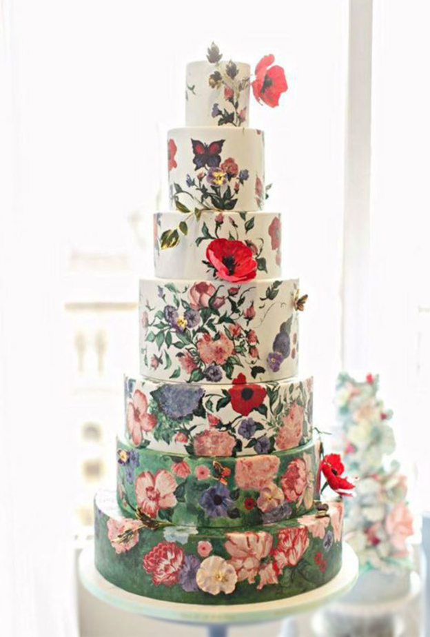 أفكار فريدة لكعكة الزفاف