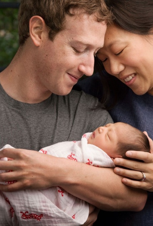 مارك مع زوجته وابنته ماكسيما