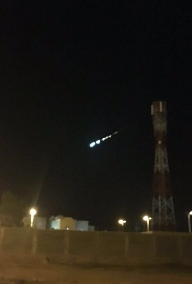 صورة للشهاب التقطت في الرياض 