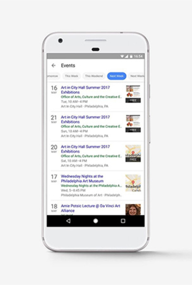 الفعاليات والمناسبات العامة .. أكثر سهولة على تطبيق بحث جوجل !