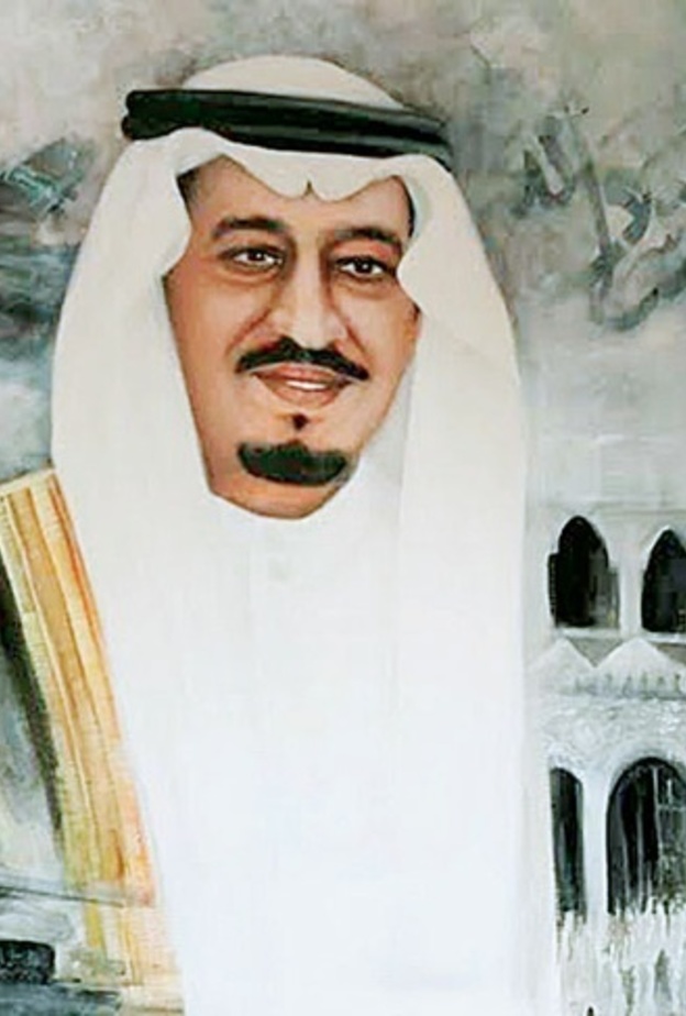 لوحة سابقة جسدها التشكيليون في معرض فني بجدة